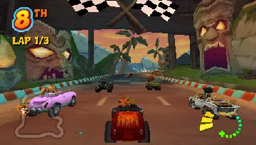 Crash Tag Team Racing (ES) screen shot game playing